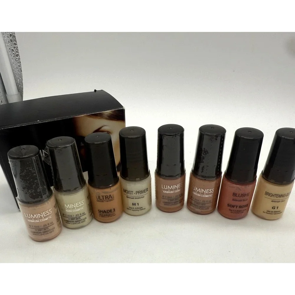 Luminess Air Airbrush Starter Kit 8pc 0.25oz Each‎ Foundation Primer Blush Glow